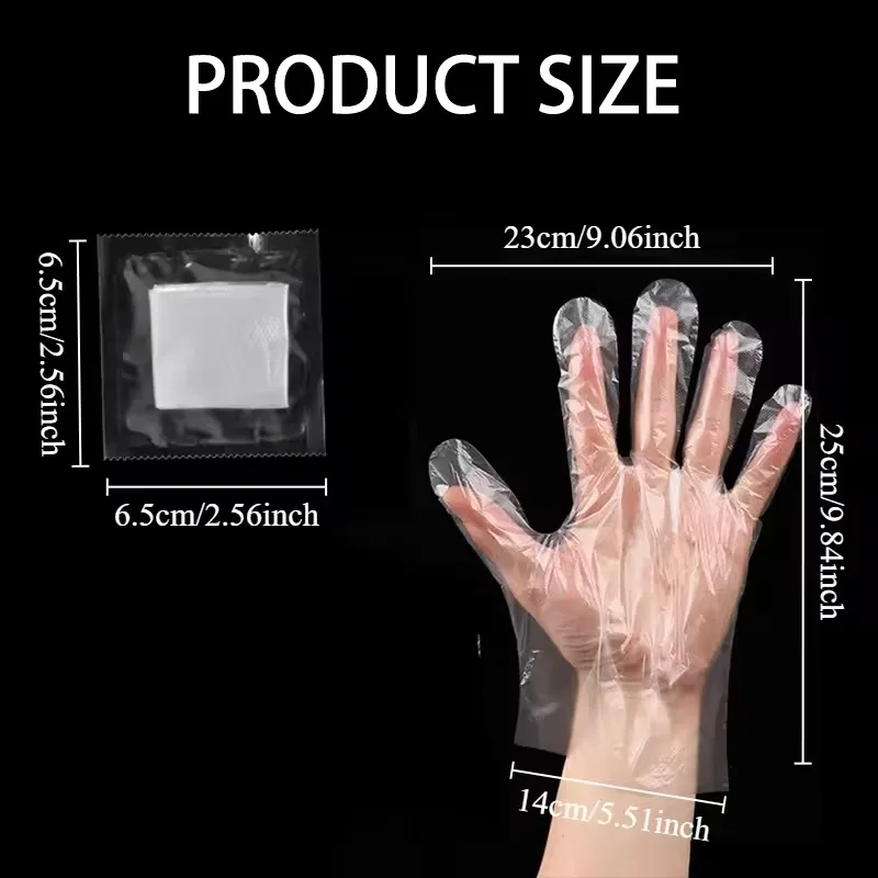 Multipurpose Disposable Plastic Gloves - Individually Packaged for Kitchen, Cleaning, and Daily Use