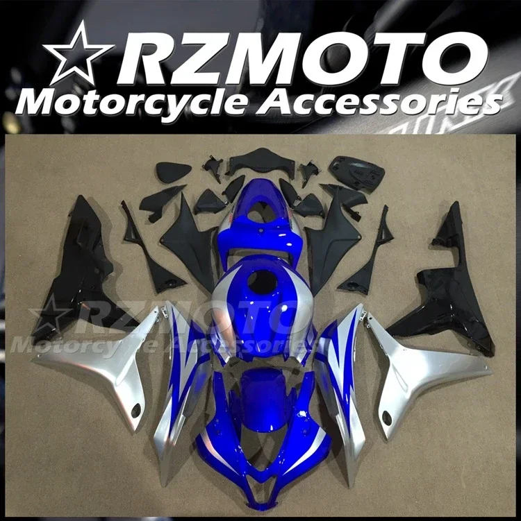 

4Gifts New ABS Motorcycle Full Fairings Kit Fit for HONDA CBR600RR F5 2007 2008 07 08 Bodywork Set Blue Silver