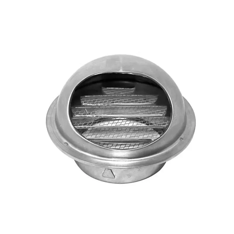 100mm/150mm Stainless steel air vent grille round bull nosed external extractor wall vent outlet ventilation cover rain cap air vent grille ventilation grille air vent cover
