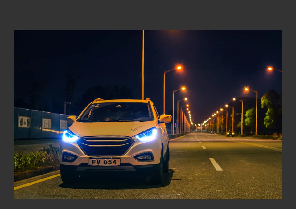 AKD Car Styling Head Lamp for Hyundai IX35 Headlights 2010-2016 New Tucson LED Headlight DRL Hid Bi Xenon Auto Accessories