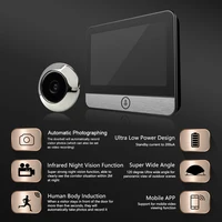 4.3 "IPS Large Capacity Display Doorbell Peep Hole Smart Cat Eye Digital Door Camera 120 ° 2K300W Pixel Doorbell Outdoor Monitor - Image 2