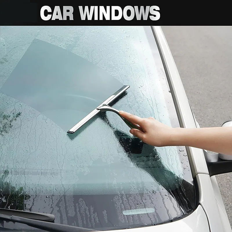 2X Window Mirror Car Windshield Squeegee Shower Glass Wiper