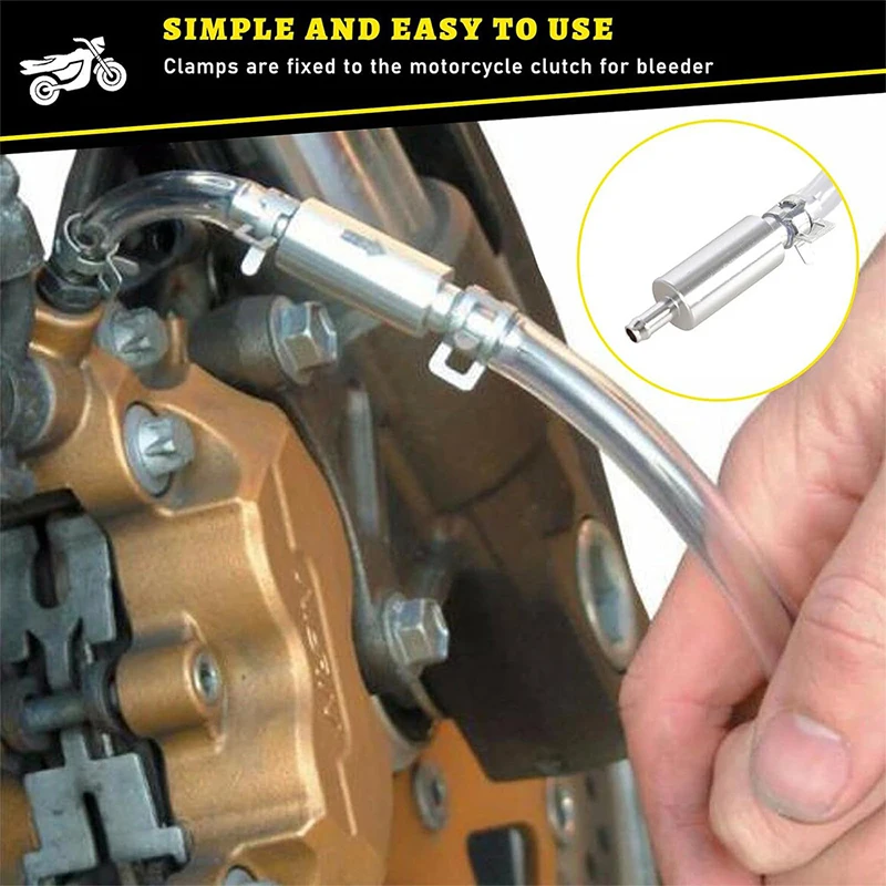 1PC Car Motorcycle Brake Bleeding Kit Oil Change Pump Tool Hydraulic Brake Bleeder Tools Quick Connection/seal Without Leakage