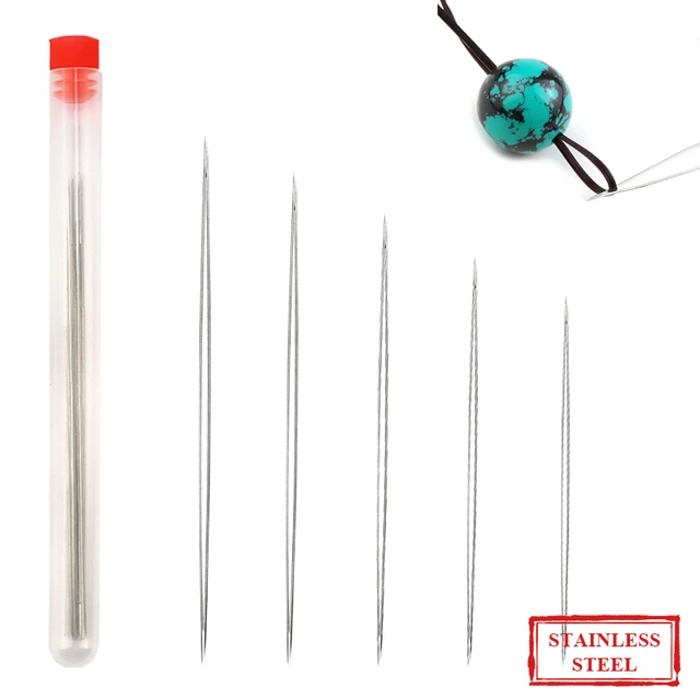 Big Eye Needles Beading (Set Of 4) - Easiest Needle To Thread