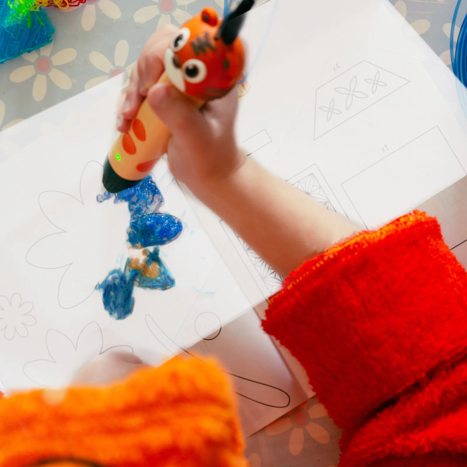 10 Pcs Printing Pen Copy Board Blank Stencils Make Your Own Accessories Dissolvable Paper Pvc Embroidery Child