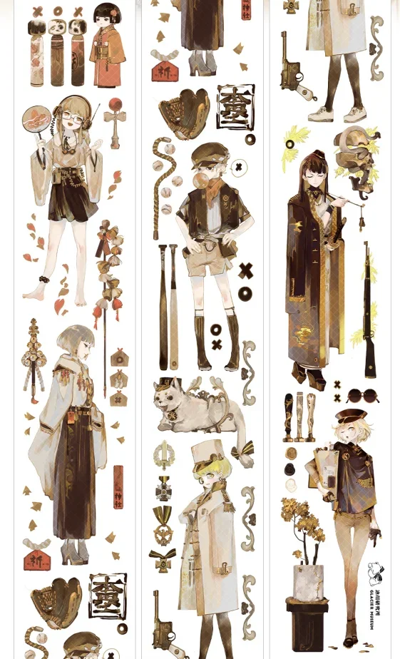 

Japanese Girl Boy PET Washi Tape