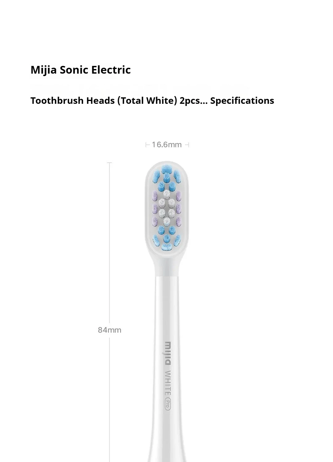 2/4 PCS Original Mijia T501/T501C Elektrische Zahnbürste Kopf Volle Wirkung Helle Weiß Sauber Pflege Ersetzen Zähne Zahnbürste köpfe – Detail 10