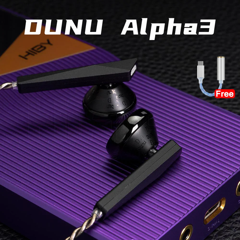 

DUNU Alpha3 / Alpha 3 Flagship Flathead Earbuds 14.2mm Dynamic Driver In Ear Earphone Flat-head HiFi Music Headphone