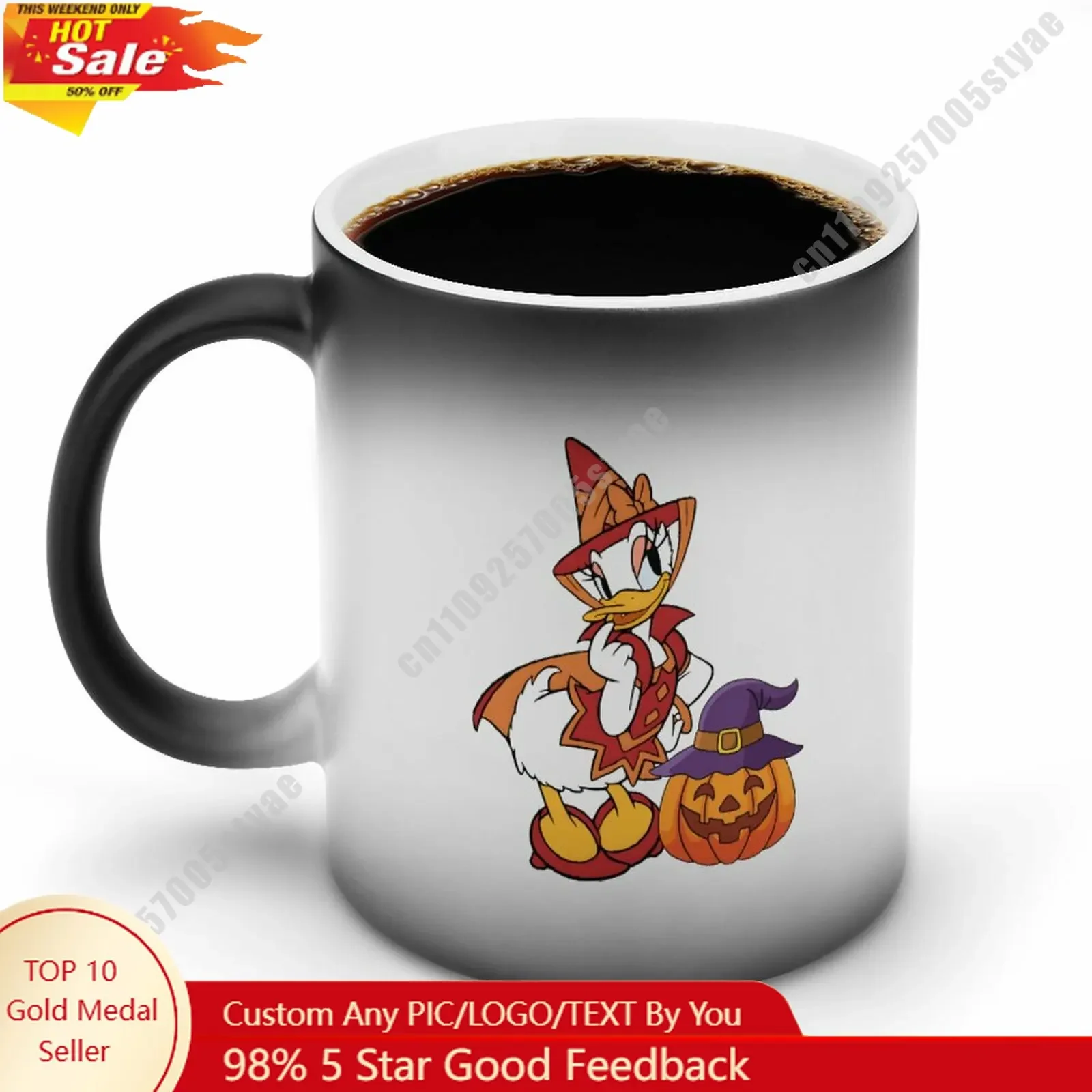 Mug Magique Daisy Duck Halloween Thermo-réactif Disney