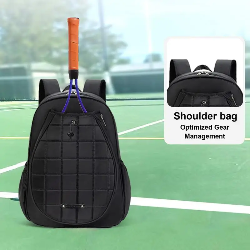 Badminton Backpack Adjustable Sports Racquet Bags Large-Capacity Tennis Racket Cover Case Head Tennis Backpack For Adults 4