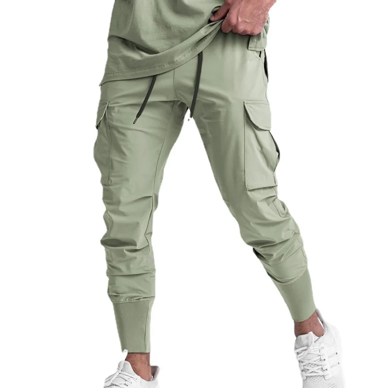 

Trendyol Men's Trendy Brand Gym Loose Multi Pocket Tactical Cargo Pants Thin Sweatpants Sport Pants Jogging Men Pantalon Homme