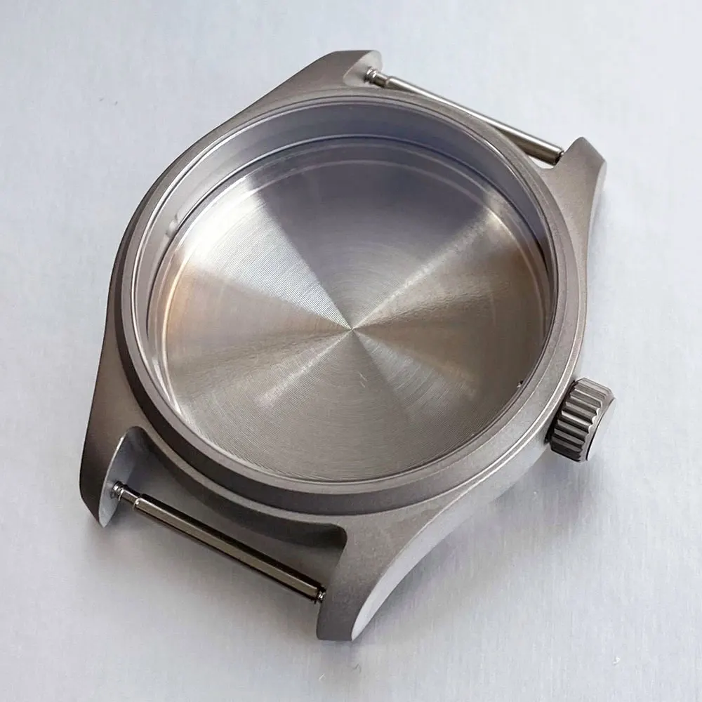 Pilot-Style Titanium Watch Case: Vintage Dial, Sapphire Glass, 20ATM Diving Capability