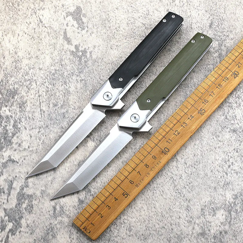 

TRSKT 14C28N Pocket Knife Tactical Folding Knife ,Hunting Survival Rescue Knives Camping Tool ,60Hrc ,G10 Handle Dropshipping