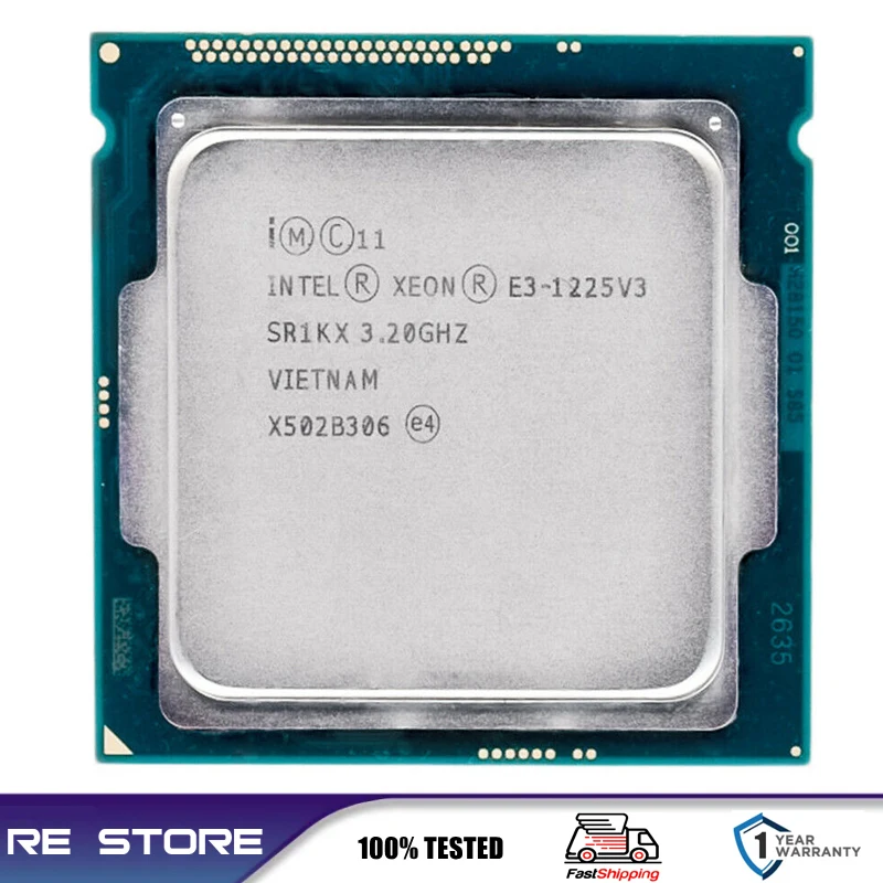 Used Intel Xeon E3 1225 V3 E3 1225V3 Processor 3.2GHz Quad-Core CPU 8M ...