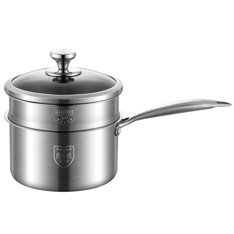 Auxiliary Food Pot 304 Stainless Steel Baby Porridge Special Milk Pot