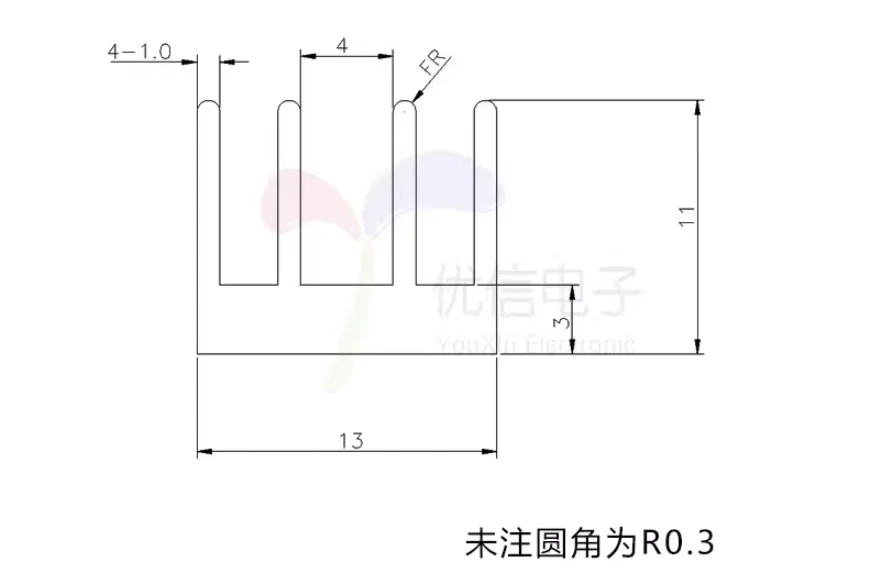 10 stücke/1 stück 19X13X11mm Kühlkörper Kühler Kühlrippe Kühler Aluminium Kühlkörper für Transistor PCB PBC IC Chip LED 19*13*11mm – Detail 2