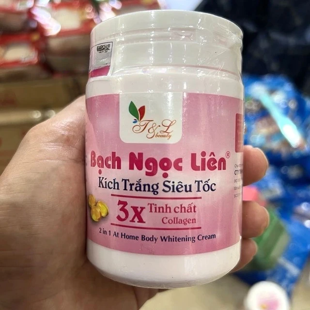 kem trang bach Ngoc lien Bch Ngc Liên Knik Trng Siêu Tc 3X Tinh cht Collagene 2in1 A Casa Corpo Cram 5