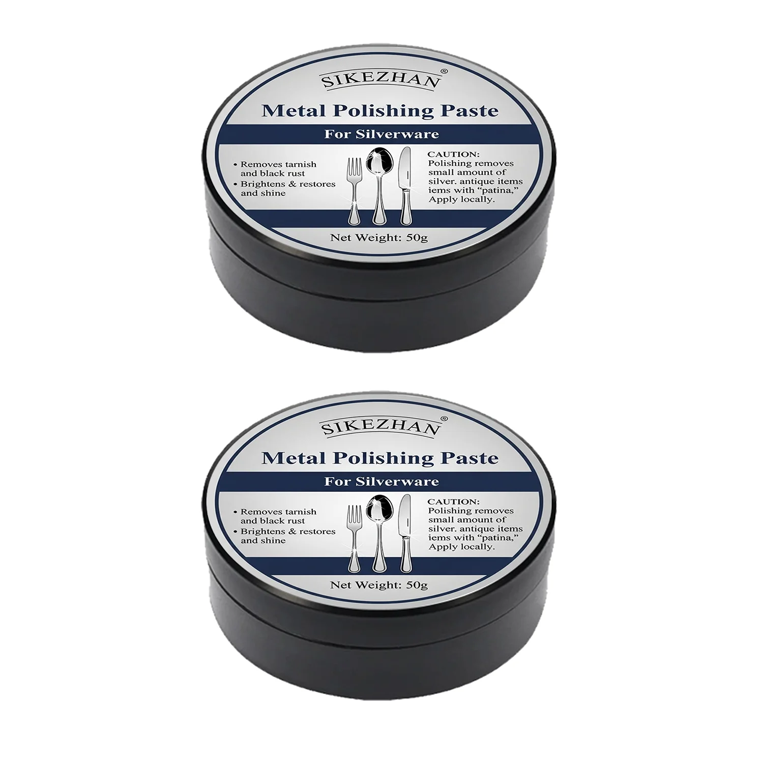 Lustrous Silver Polish Paste - Gentle Tarnish Remover