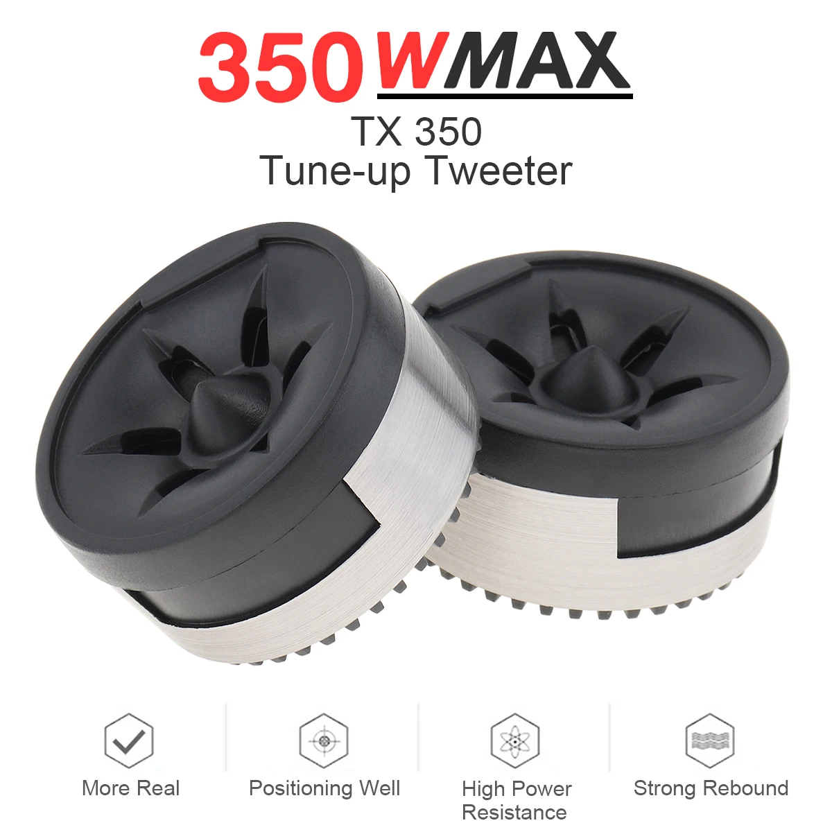 Dome Tweeter Speakers 2pcs Universal for Car Audio