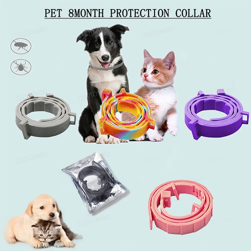 39/63CM Cat Dog Collar Pet 8Month Protection Automatically Adjusted Collar For Puppy kitten Large Dog Accessories dog collar pet flea collar pet calming collar pet collar pet necklace
