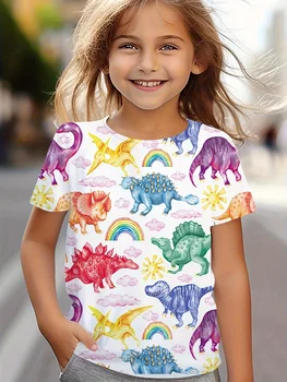 Kids Dinosaur Print T-Shirt 1