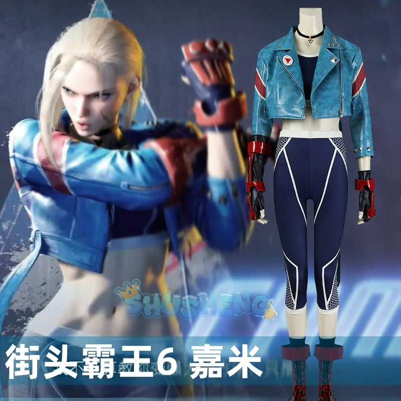 Street Fighter 6 Cos Cammy White Cosplay Game Anime Abbigliamento Femminile