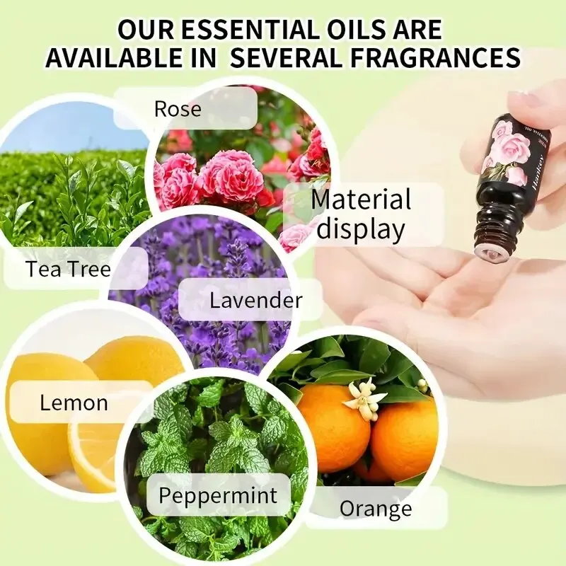 Organic Essential Oils 6 Kinds Aromatherapy Kit Humidifiers Massage Aromatherapy Candle Making Skin