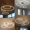 Nordic Ring Led Pendant Lights With Remote Control For Hall Bedroom Living Dining Room Chandelier Home Decor Suspension Fixture 6