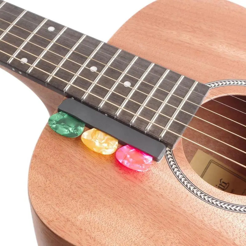 Guitar Picks Holder Plectrums Case Electric Acoustic Guitar Pick Box Case Storage Container For Ukulele Bass Players