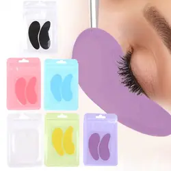 1Pair New Reusable 1Pair Eye Pads Silicone Stripe Lash Lift Eyelash Extension Hydrogel Patches Under Eye Gel Patch Makeup Tools