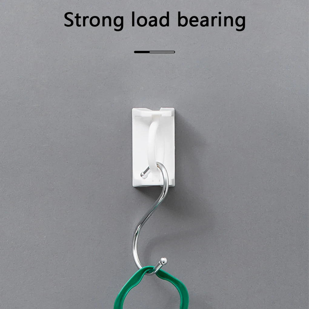 2 Pieces Adjustable Curtain Rod Holder Bathroom Wall Mounted 360-degree Rotation Drape Stick Brackets Stand  White