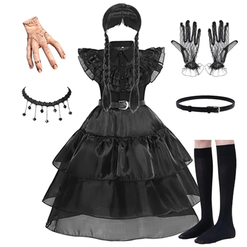 Kids Addams Costume 1
