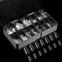 Soft Gel False Tips Box Natural Sculpted Ballet Coffin Almond Fake Nails Full Cover Premium Quality Press On Nails Nail Supplies 3