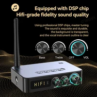 M9/M9Pro Bluetooth Audio Receiver Transmitter DSP Wireless Adapter NFC/AUX/RCA/USB U-Disk/TF/6.5 Mic Karaoke/Coaxial/FM Radio - Image 4