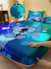 1 cartoon cute Stitch pattern digital printed frosted Fitted Sheet,bedroom printed bed cover,bedding(No pillowcase) 1