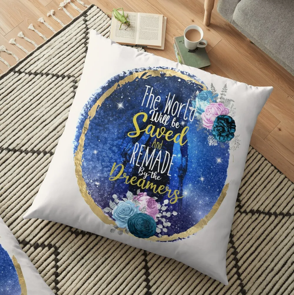 

Throne of glass Floor Pillow Embroidered Cushion Cover Sofa Covers