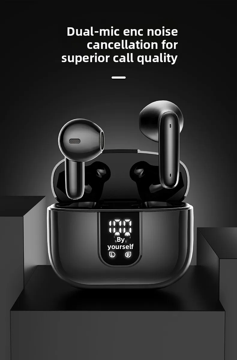Hot-Selling Bluetooth Earphones6Mai Noise Cancelling Sports Semi-In-Ear Wireless