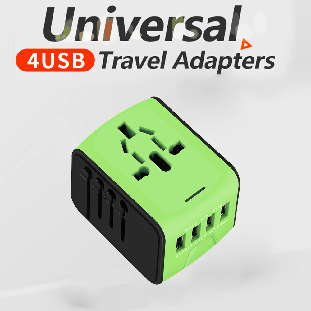 InternationalPowerPlugTravelAdapter4USBPowerPlugAllinOne