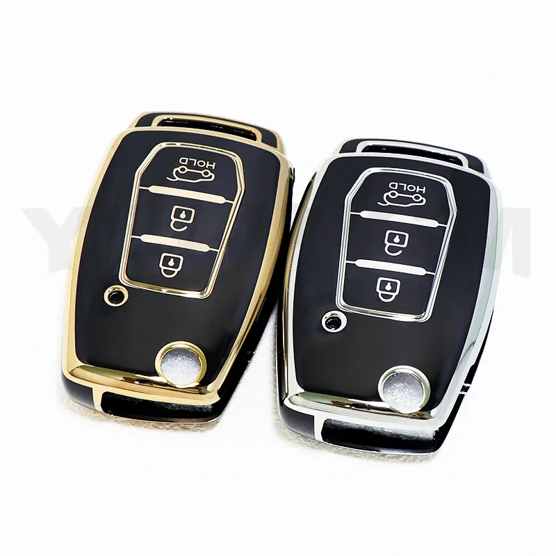 Car Key Case Cover Suitable for Ssang Yong Key Case for SsangYong Kyron 2 Sanka Actyon Korando Tivoli Musso Remote Keychain