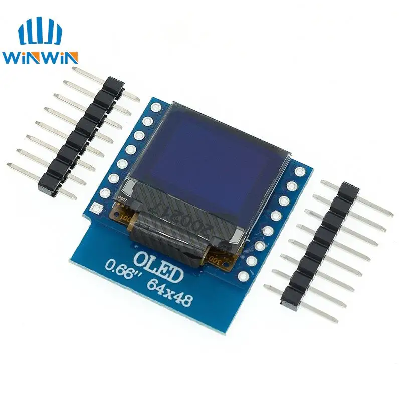 OLED LED LCD ÷ ǵ, WEMOS D1 MINI ESP32 64X48 0.66 ġ ÷, 0.66 ġ OLED  IIC I2C ȣȯ, 0.66 ġ