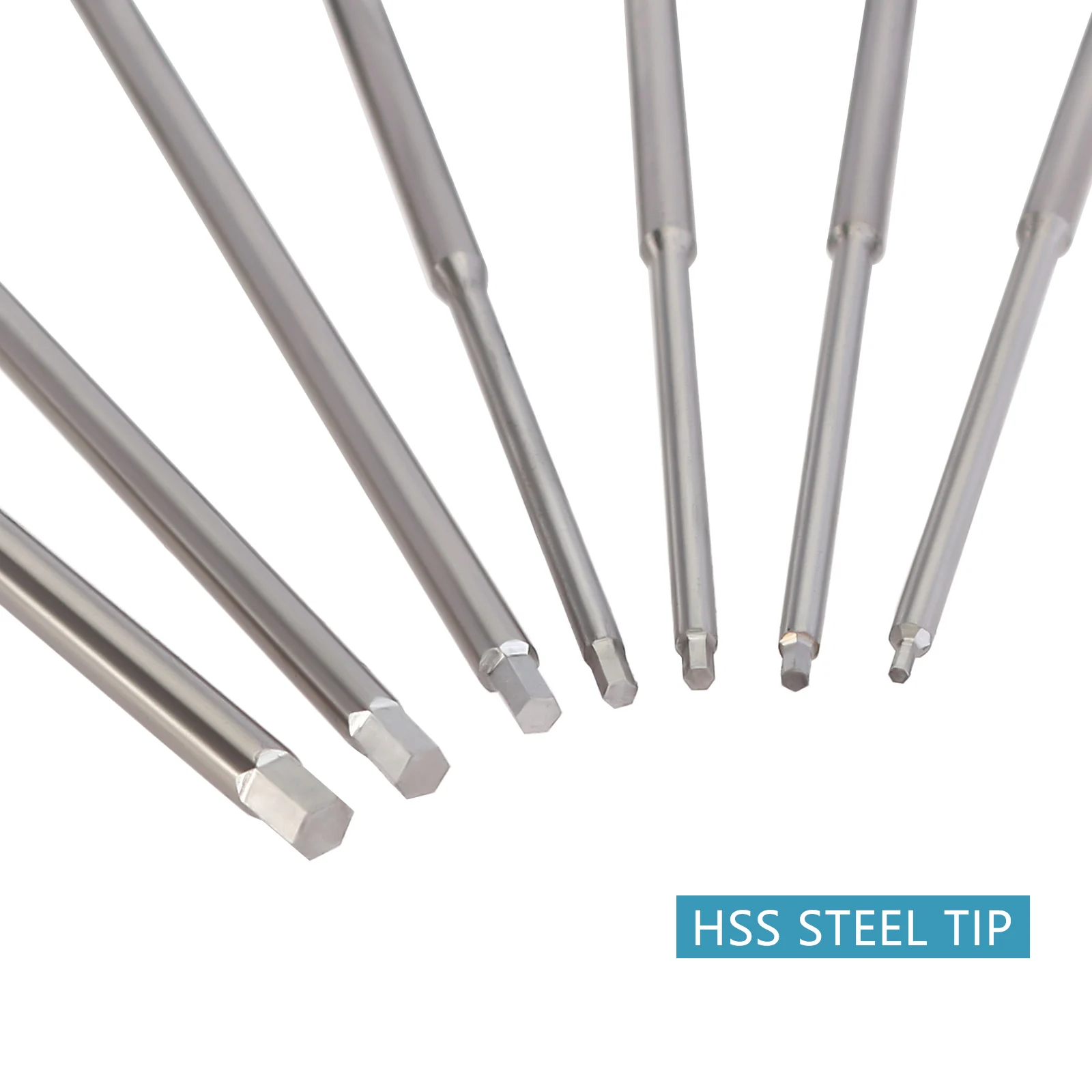 7PCS HSS Steel Hex RC Screw Driver Set 0.9/1.27/1.3/1.5/2.0