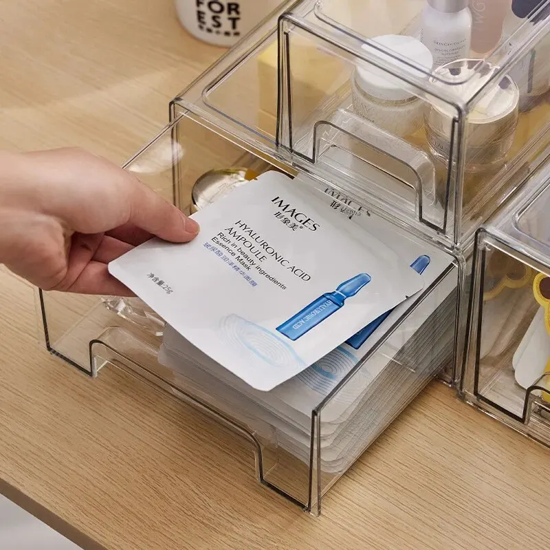 Porta Toallas Faciales Acrílico Con Tapa De Madera – Almacenamiento Transparente, Compatible Con Toallas Clean Skin Club