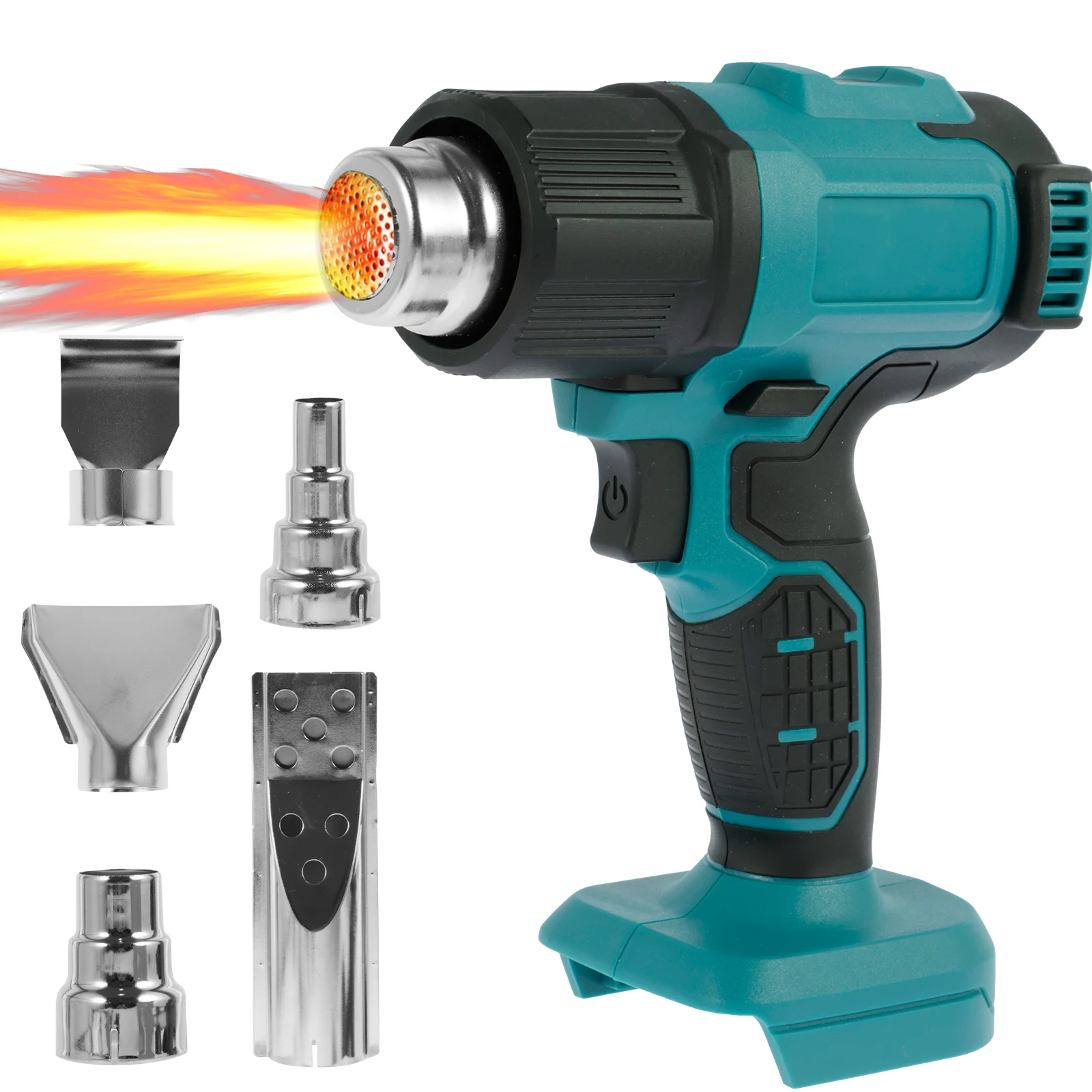 

Hot Air Tool Compatible with BL1850B/BL1840B/BL1830B 122℉-1202℉/50℃-550℃ Adjustable Hot Air Machine with 5 Nozzles Safe Heating