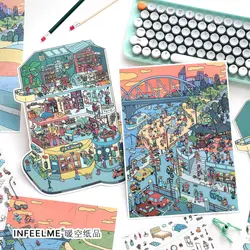 Kawaii 3D Interior Landscape Sticker for Scrapbooking and Crafting (51 - full set)
