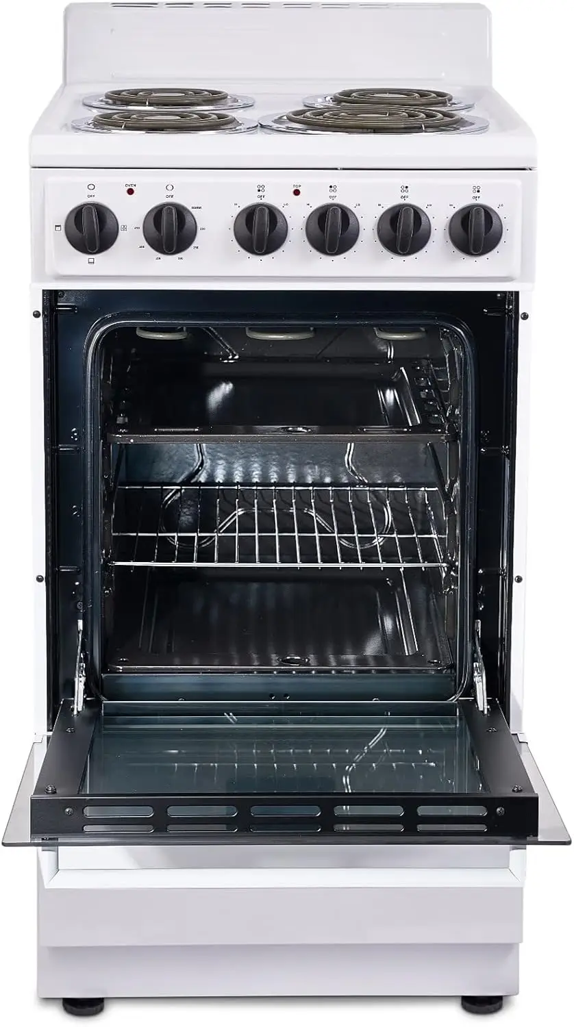 Premium 20" Electric Range with 4 Coil Burners and 2.2 Cu. 2