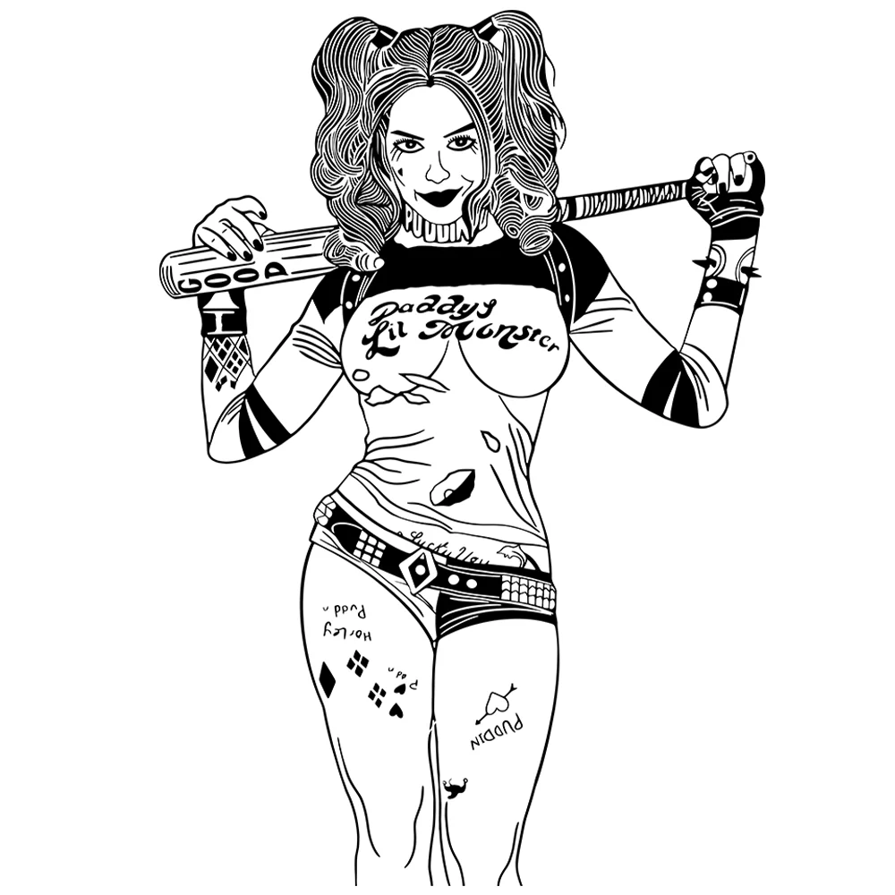 

Стикеры в стиле аниме для автомобиля, Стильные наклейки с изображением девушек для автомобильных дверей, водостойкие голографические наклейки