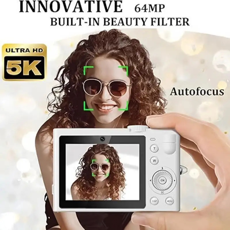 SLR Camera Compact Small Travel Camera Professional Photo-Taking Tool Anti-Shake 2.8-Inch IPS Screen Photography Accessories For