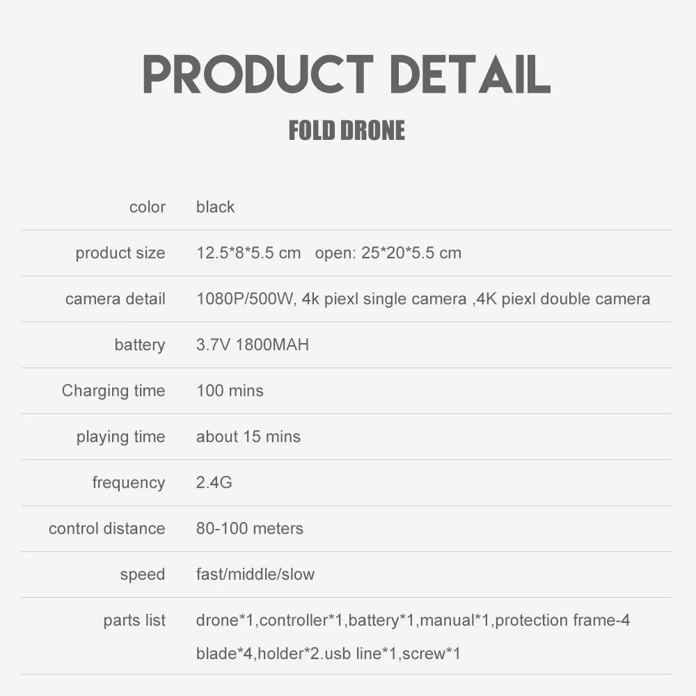 deerc drone Mini Drone E525 RC Drone  4k WIFI Height Hold RC FPV Dual Camera Follow Aerial Photography Quadcopter Drones Toys best drone with camera