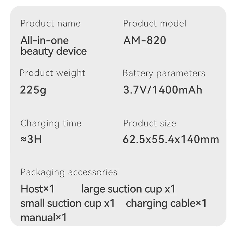 4-in-1 Elektrisches Cellulite-Massagegerät Körperformungs- und Schlankheitsmaschine für Bauch, Taille, Arme, Beine Handgehaltenes Gesichtshautstraffungsgerät – Detail 12