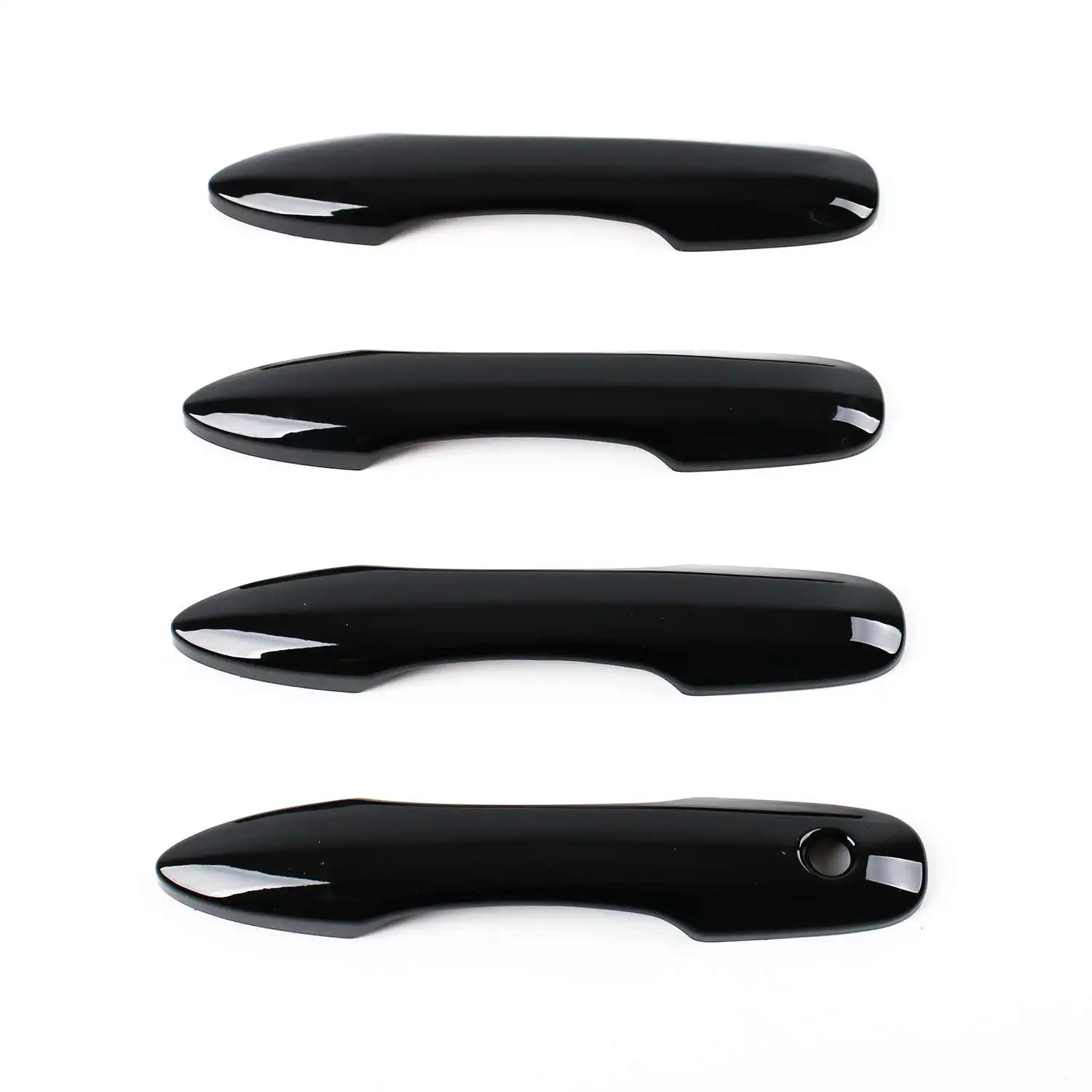 Para Toyota Prius 50 2016 2017 2018 2019 2020 XW50 ABS cromo fibra de carbono negro manija de la puerta cubiertas molduras accesorios de estilo de coche